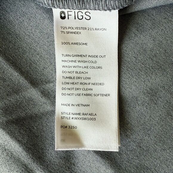 FIGS Technical Collection Rafaela Oversized Grey Scrub Set Nurse Doctor M/XL - Picture 7 of 10